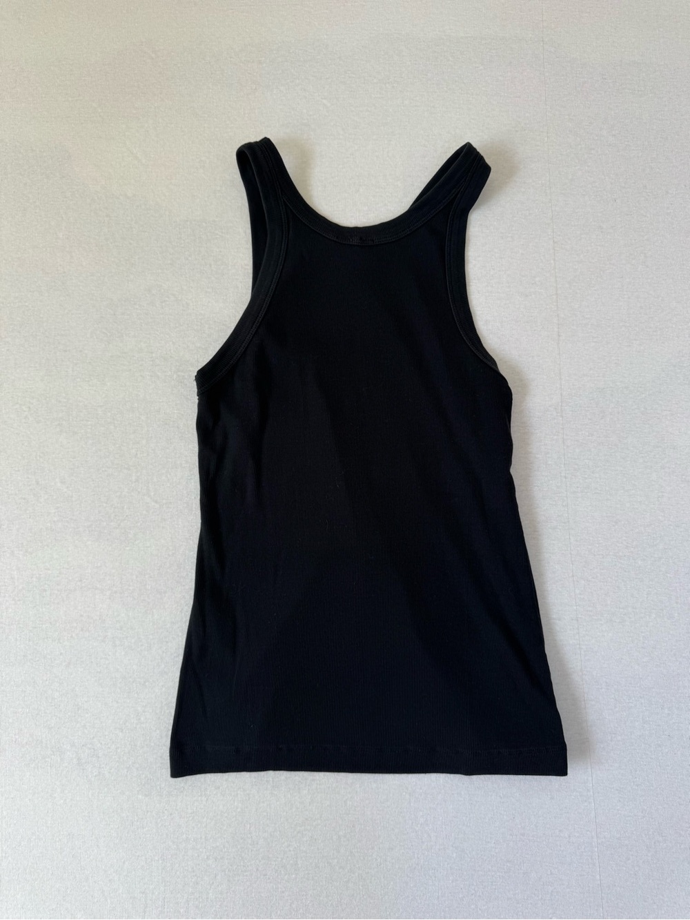 Toteme Curved Rib Tank Black Small - Picture 5 of 5